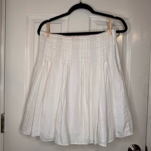 LOFT Ivory A-Line Skirt